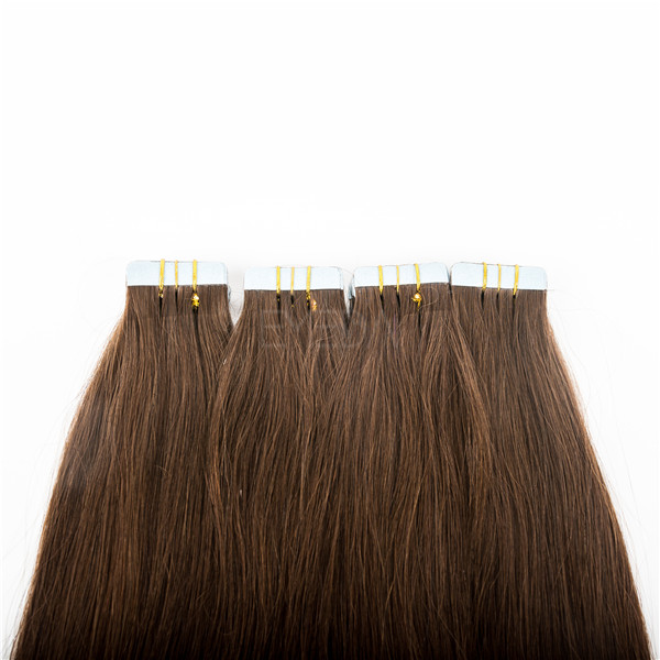 double side tape in hair extensions dark brown lp